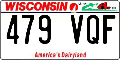 WI license plate 479VQF