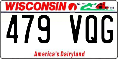 WI license plate 479VQG