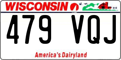 WI license plate 479VQJ