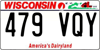 WI license plate 479VQY