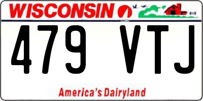 WI license plate 479VTJ