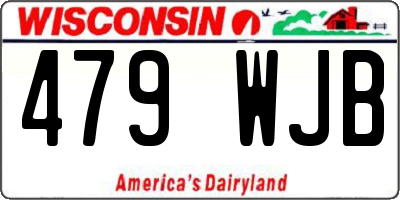 WI license plate 479WJB