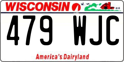 WI license plate 479WJC