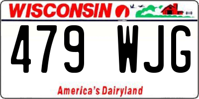 WI license plate 479WJG