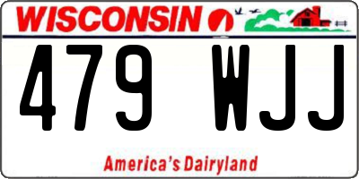 WI license plate 479WJJ