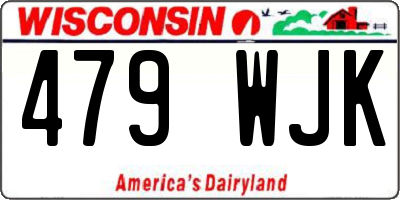 WI license plate 479WJK
