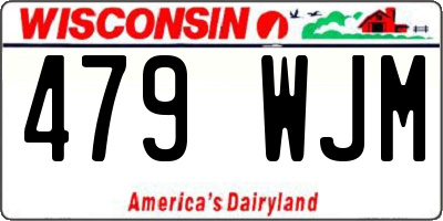 WI license plate 479WJM