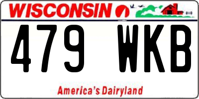 WI license plate 479WKB