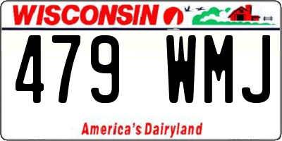 WI license plate 479WMJ