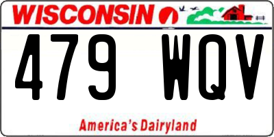 WI license plate 479WQV