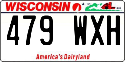 WI license plate 479WXH