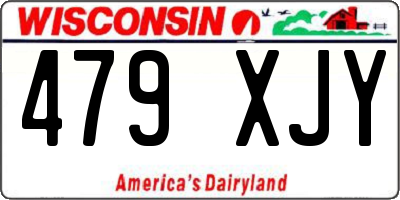 WI license plate 479XJY