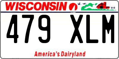 WI license plate 479XLM