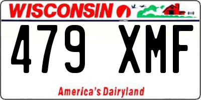 WI license plate 479XMF