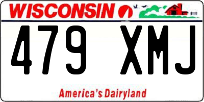 WI license plate 479XMJ