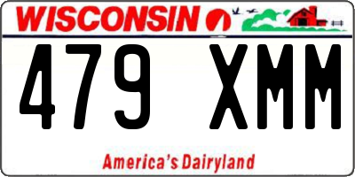 WI license plate 479XMM