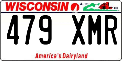 WI license plate 479XMR