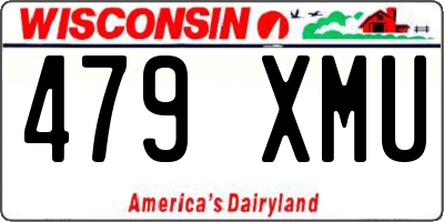 WI license plate 479XMU