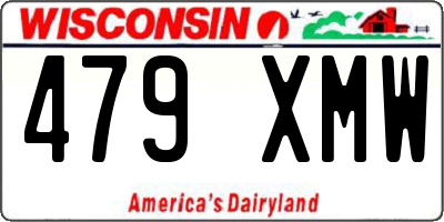 WI license plate 479XMW