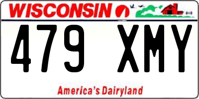 WI license plate 479XMY