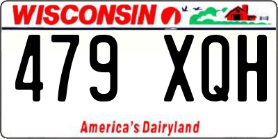 WI license plate 479XQH