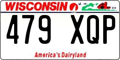 WI license plate 479XQP