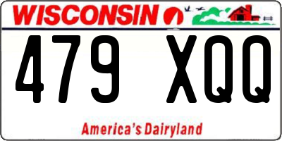 WI license plate 479XQQ