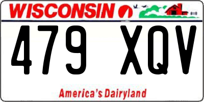 WI license plate 479XQV