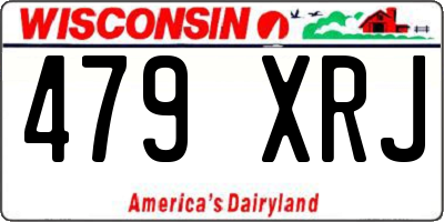 WI license plate 479XRJ
