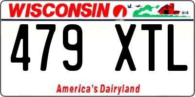 WI license plate 479XTL