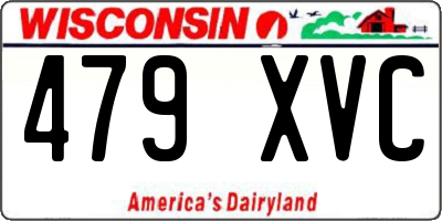 WI license plate 479XVC