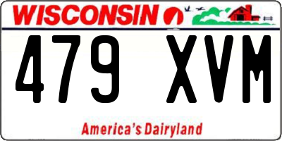 WI license plate 479XVM