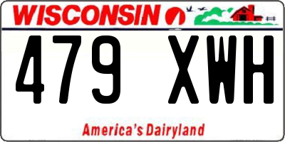 WI license plate 479XWH