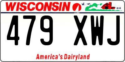 WI license plate 479XWJ