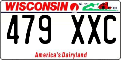 WI license plate 479XXC