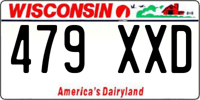 WI license plate 479XXD