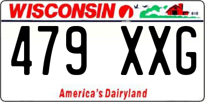 WI license plate 479XXG