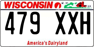 WI license plate 479XXH