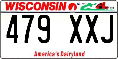 WI license plate 479XXJ