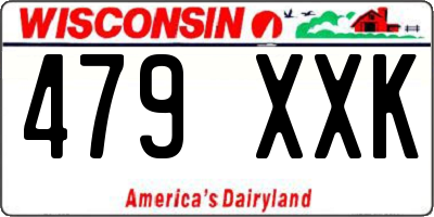WI license plate 479XXK