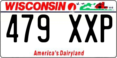 WI license plate 479XXP