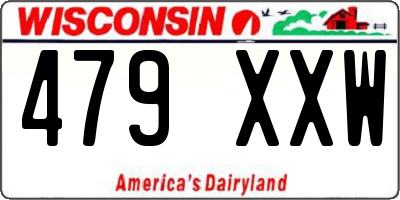 WI license plate 479XXW