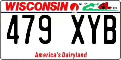 WI license plate 479XYB