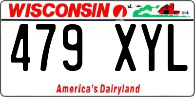 WI license plate 479XYL
