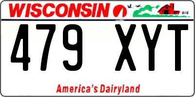 WI license plate 479XYT