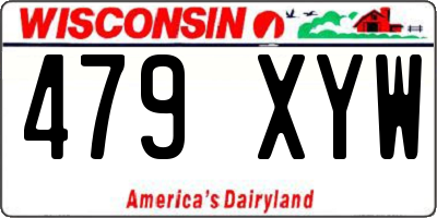WI license plate 479XYW