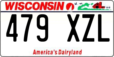 WI license plate 479XZL
