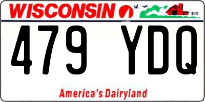 WI license plate 479YDQ