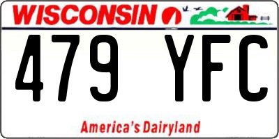 WI license plate 479YFC