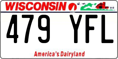 WI license plate 479YFL